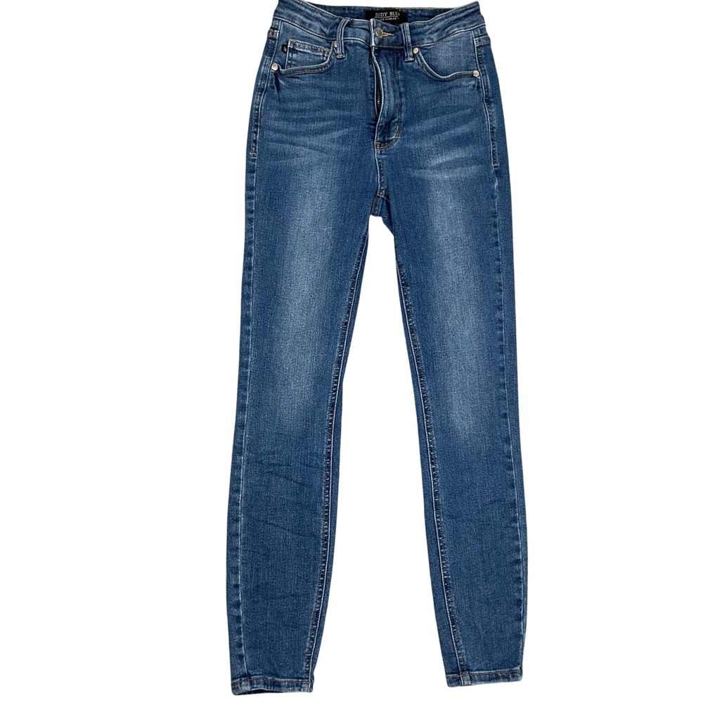 Judy Blue Skinny Jeans Womens 3/26 Blue JB88799MD-CO High Rise Stretch Denim